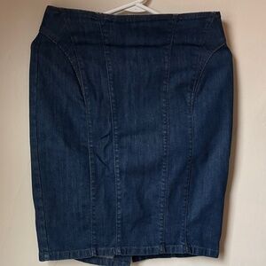 Ann Taylor Dark Blue Pencil Skirt